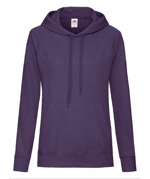 Толстовка женская с капюшоном Lightweight hooded c браком пятна/грязь на одежде цвет фиолетовый 35