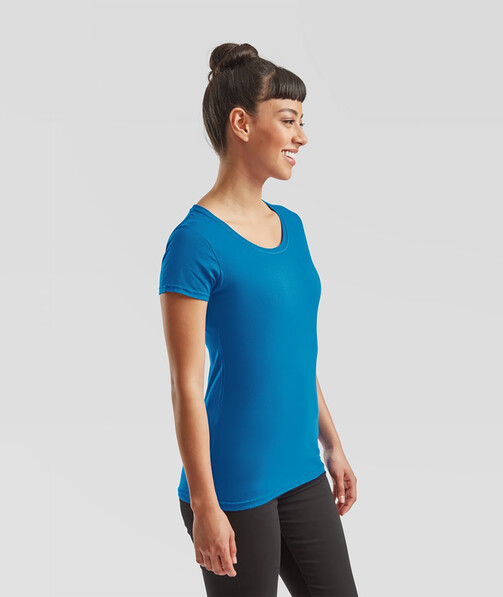 Жіноча футболка щільна Ringspun колір ультрамарін 49