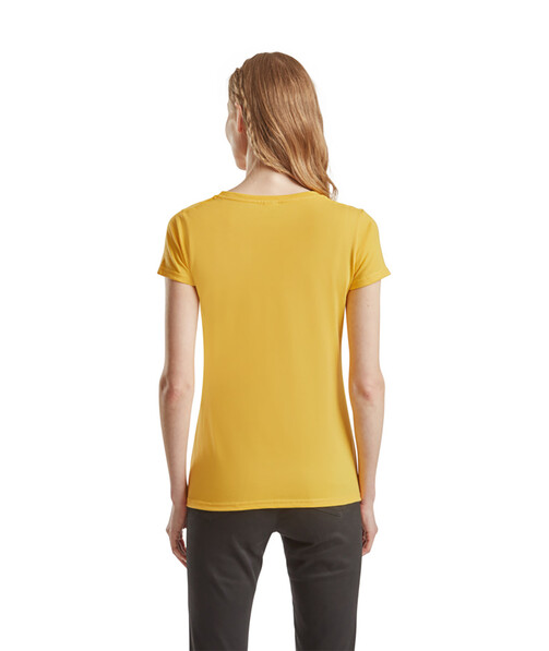 Жіноча футболка щільна Ringspun колір сонячний жовтий 55