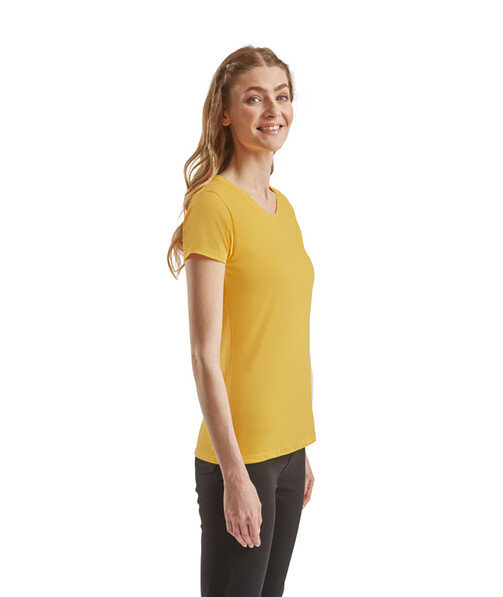 Жіноча футболка щільна Ringspun колір сонячний жовтий 56