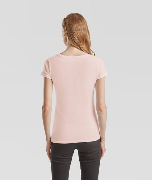 Жіноча футболка щільна Ringspun колір pr пудровий рожевий 62