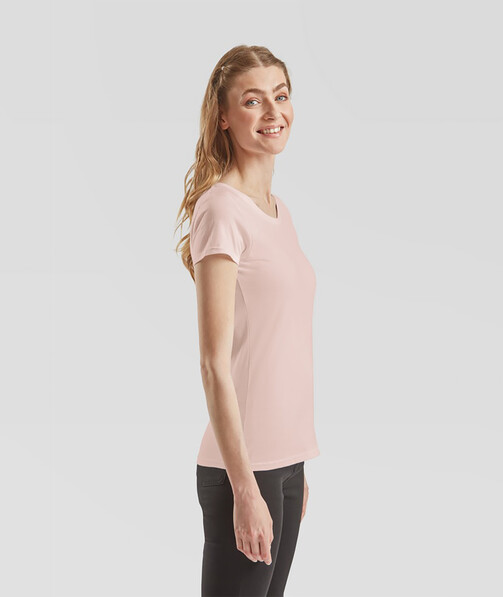 Жіноча футболка щільна Ringspun колір pr пудровий рожевий 63