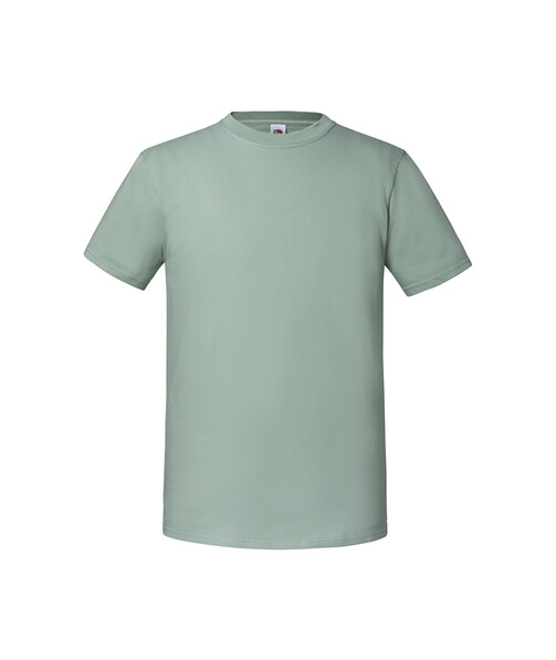 Мужская футболка плотная Iconic 195 Ringspun Premium T цвет шалфей 63