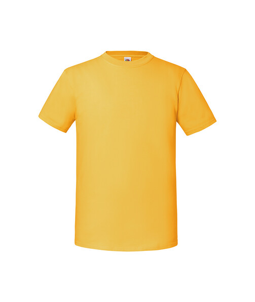 Мужская футболка плотная Iconic 195 Ringspun Premium T цвет солнечно желтый 69