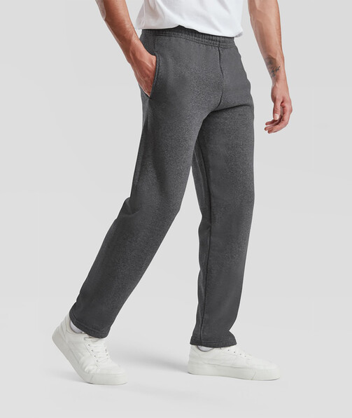 Мужские спортивные брюки Classic open hem jog цвет темно-серый меланж 5