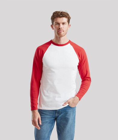 Мужская футболка с длинным рукавом двухцветная L/S Baseball 0