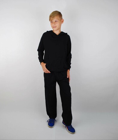 Підлітковий спортивний костюм Classic set-in tracksuit колір чорний 1