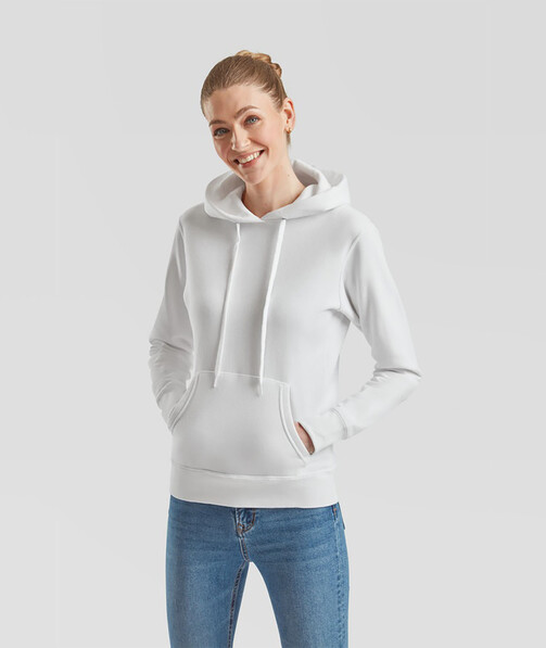 Толстовка жіноча з капюшоном Classic hooded колір білий 52