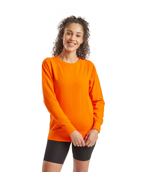 Свитшот женский Lightweight raglan цвет оранжевый 3