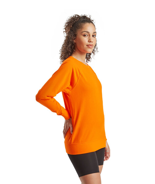 Свитшот женский Lightweight raglan цвет оранжевый 3