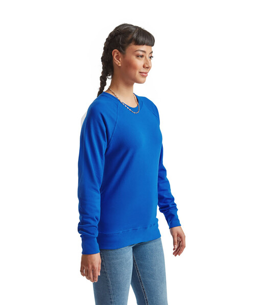 Свитшот женский Lightweight raglan цвет ярко-синий 3