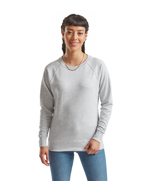 Свитшот женский Lightweight raglan цвет серо-лиловый 3