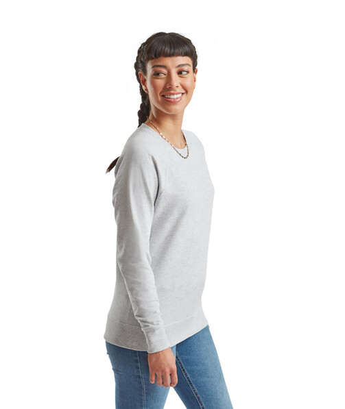 Свитшот женский Lightweight raglan цвет серо-лиловый 3