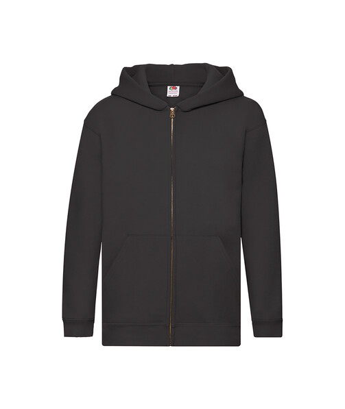 Толстовка дитяча на блискавці Premium hooded jacket колір чорний 1