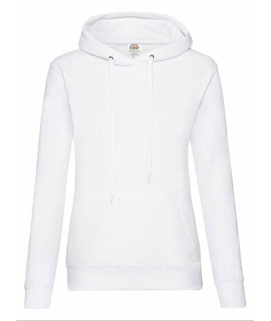 Толстовка женская с капюшоном Classic hooded цвет белый 1