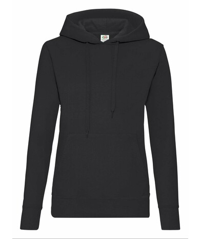 Толстовка женская с капюшоном Classic hooded цвет черный 10