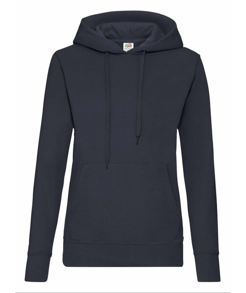 Толстовка женская с капюшоном Classic hooded цвет глубокий темно-синий 37