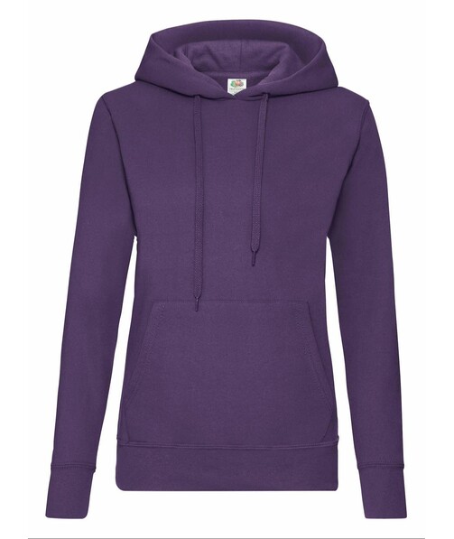 Толстовка женская с капюшоном Classic hooded цвет фиолетовый 40