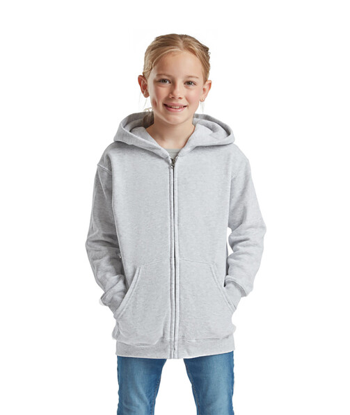 Детская кофта на замке с капюшоном Classic hooded jacket цвет серо-лиловый 43