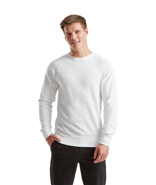 Свитшот мужской Lightweight raglan цвет белый 2