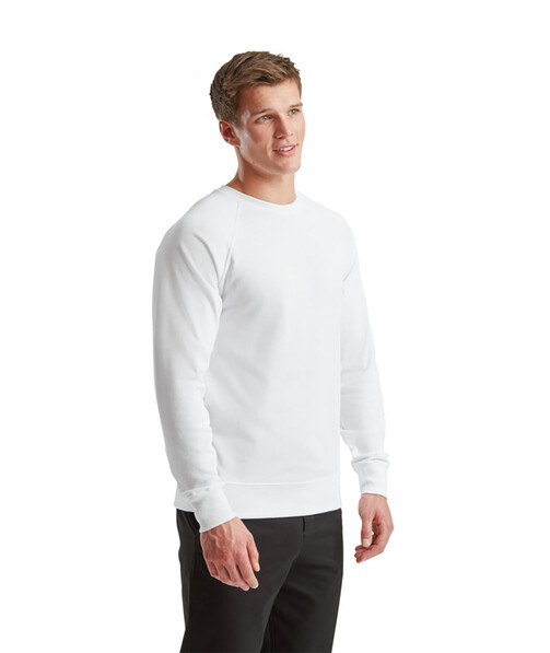 Світшот чоловічий Lightweight raglan колір білий 5