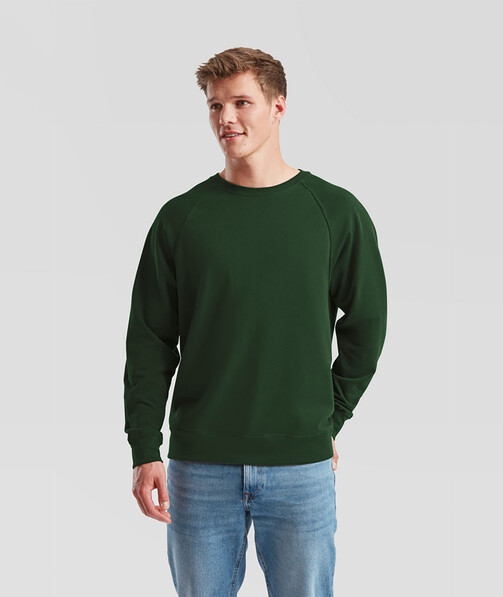 Свитшот мужской Lightweight raglan цвет темно-зеленый 9
