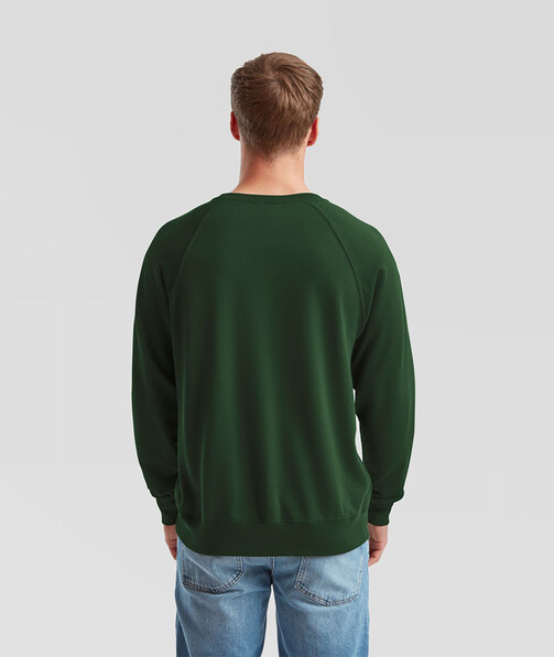 Світшот чоловічий Lightweight raglan колір темно-зелений 11