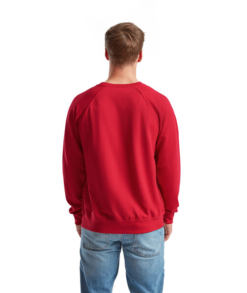 Світшот чоловічий Lightweight raglan колір червоний 15