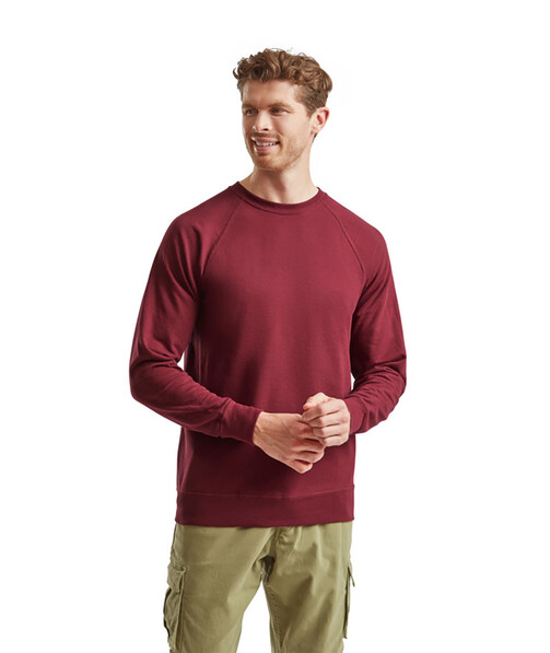 Свитшот мужской Lightweight raglan цвет бордовый 17