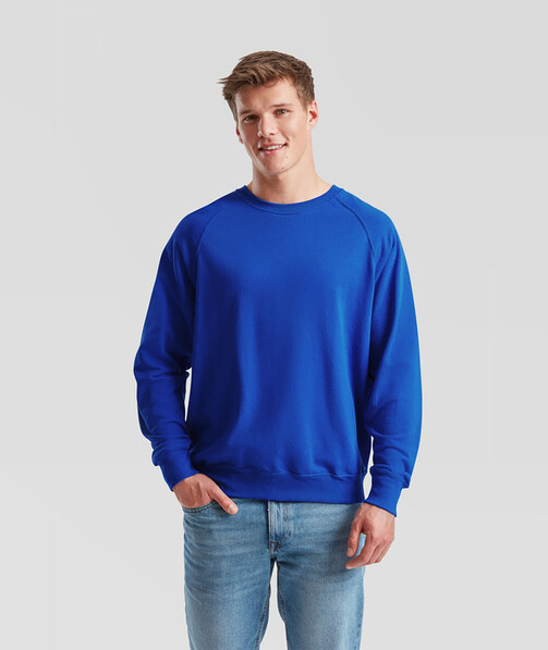 Світшот чоловічий Lightweight raglan колір ярко-синій 29