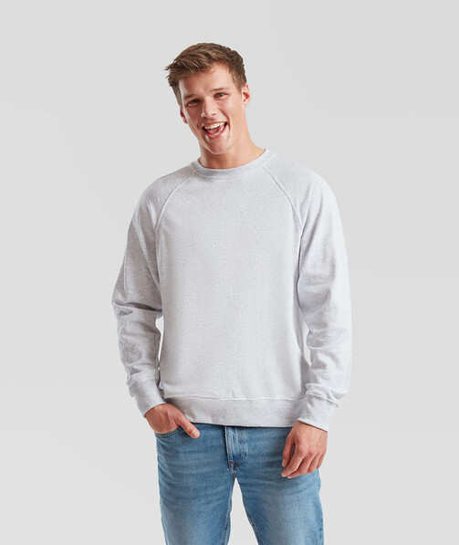 Світшот чоловічий Lightweight raglan колір сіро-ліловий 33
