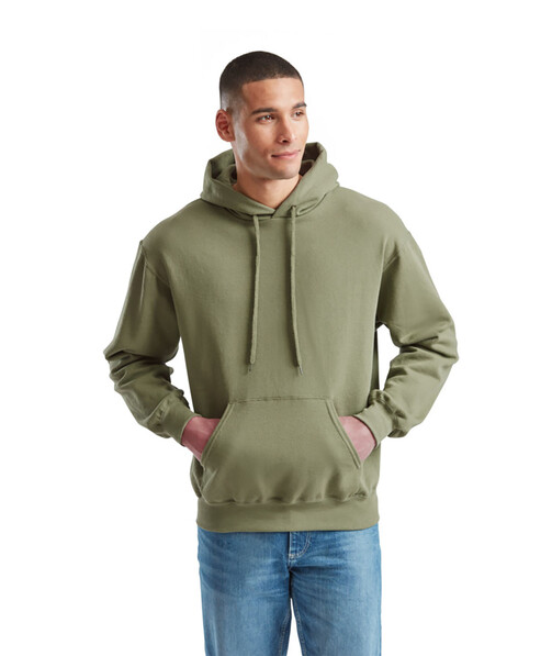 Чоловіча толстовка з капюшоном Classic hooded колір оливковий 76