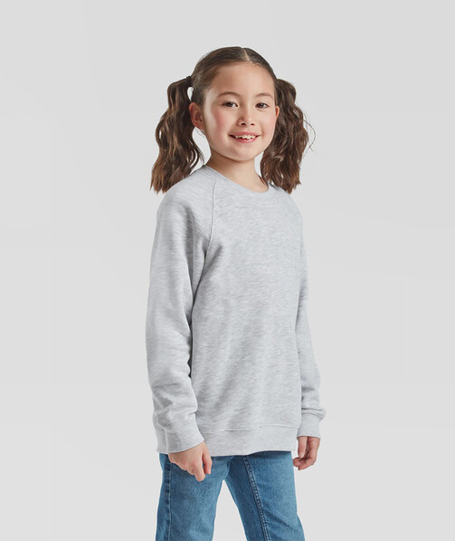 Детский свитшот Premium raglan цвет серо-лиловый 53