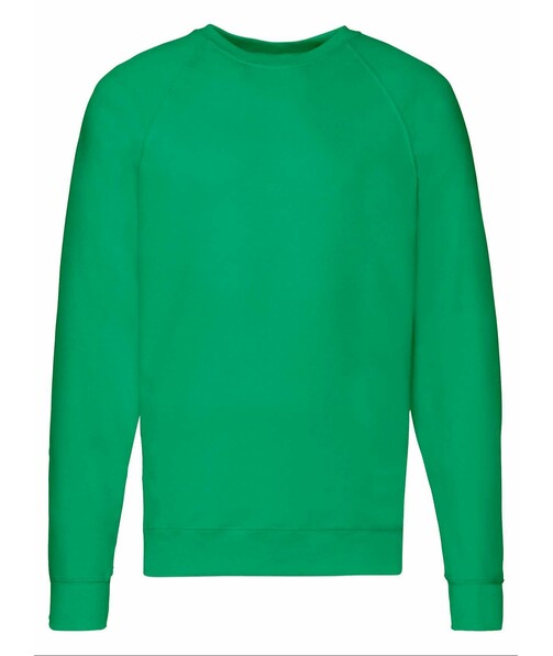 Свитшот мужской Lightweight raglan цвет ярко-зеленый 2