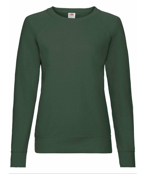 Свитшот женский Lightweight raglan цвет темно-зеленый 7