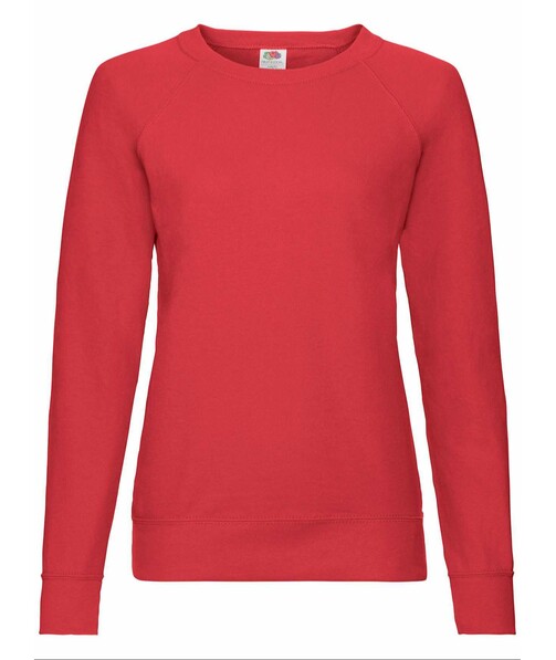 Свитшот женский Lightweight raglan цвет красный 10