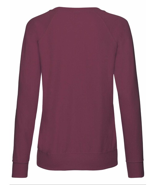 Свитшот женский Lightweight raglan цвет бордовый 15
