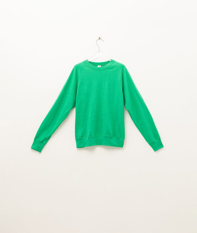 Свитшот мужской Lightweight raglan цвет ярко-зеленый 24