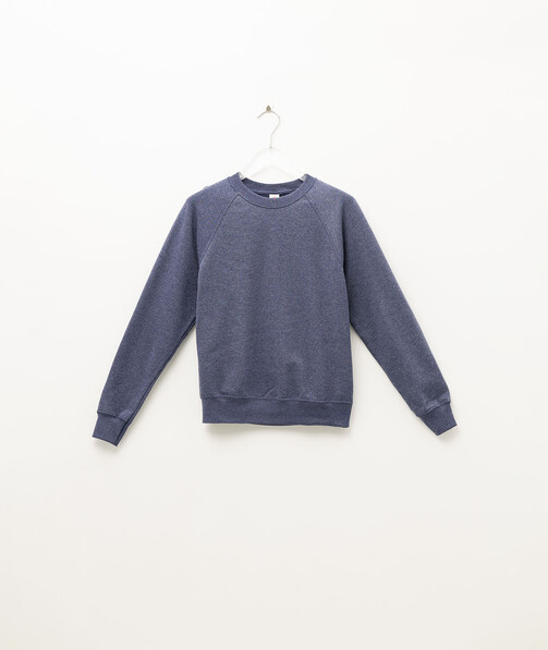 Реглан чоловічий Classic raglan колір темно-синій меланж 55