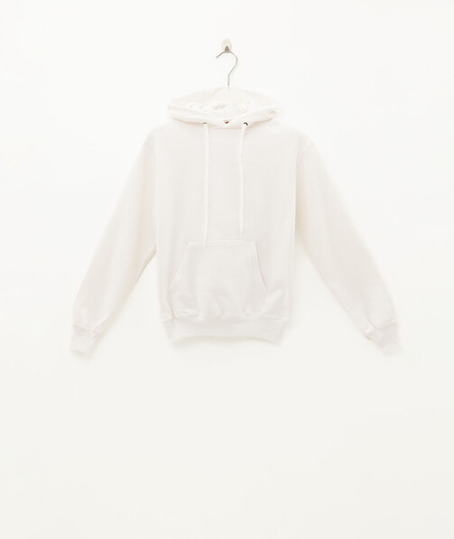 Толстовка женская с капюшоном Classic hooded цвет белый 2