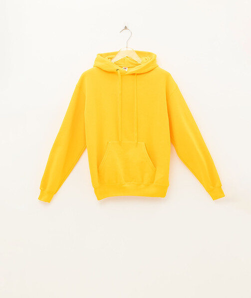 Толстовка женская с капюшоном Classic hooded цвет солнечно желтый 4