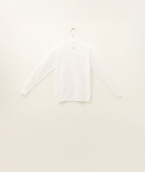 Світшот жіночий Lightweight raglan колір білий 1