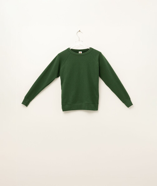 Світшот жіночий Lightweight raglan колір темно-зелений 3