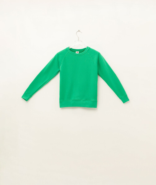 Свитшот женский Lightweight raglan цвет ярко-зеленый 7