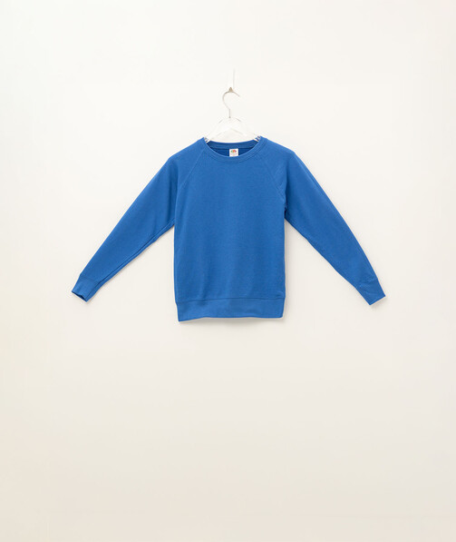 Світшот жіночий Lightweight raglan колір ярко-синій 8