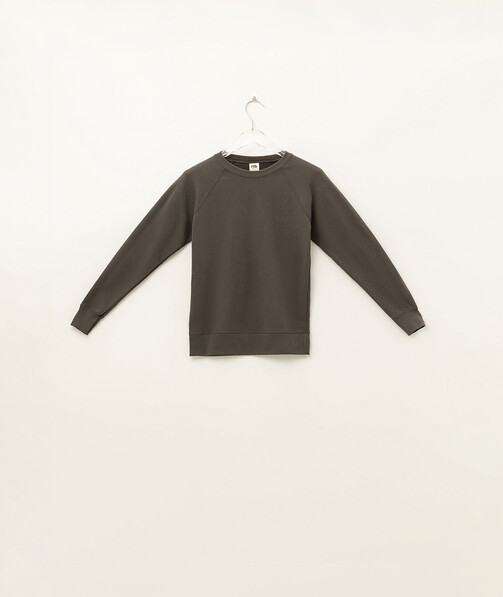 Світшот жіночий Lightweight raglan колір світлий графіт 12