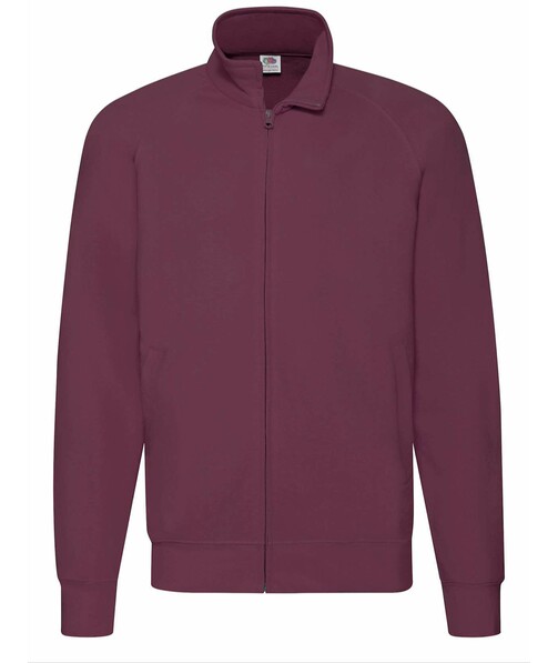 Кофта мужская на молнии Lightweight jacket цвет бордовый 14