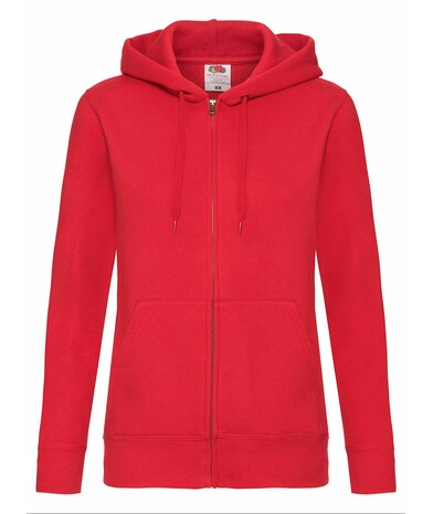 Жіноча худі на блискавці Premium hooded jacket колір червоний 10