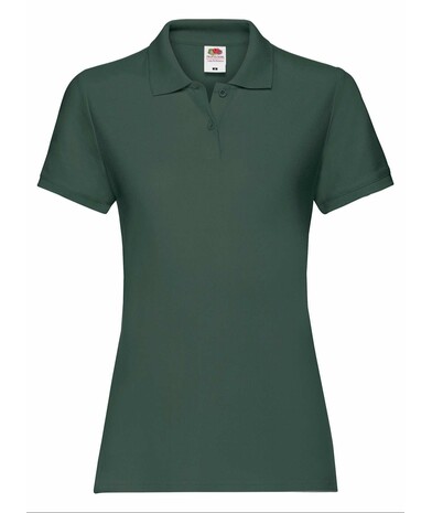 Жіноче поло Premium колір глибокий темно-зелений 4
