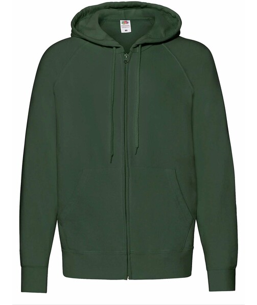 Толстовка мужская на молнии Lightweight hooded jacket цвет темно-зеленый 7